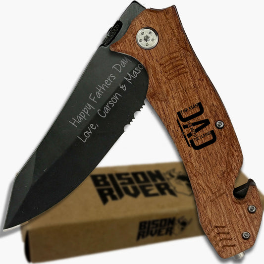 Custom Engraved Pocket Knife for Father's Day 